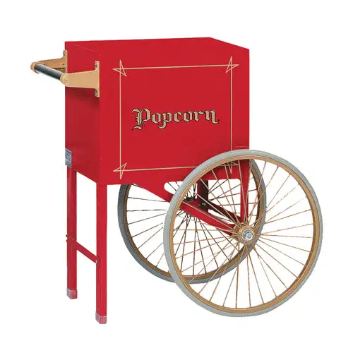 Gold Medal 2659CR Popcorn Cart w/ 2 Spoke Wheels, Red