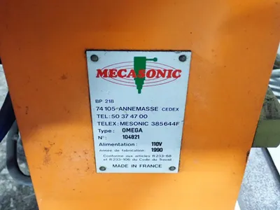 Used MECASONIC OMEGA Welding Machinery (Other) Ohio US | HGR 24 #1016645