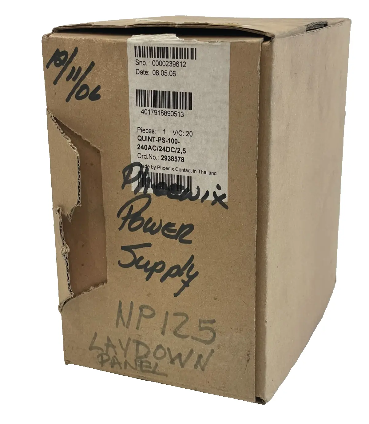 NEW PHOENIX CONTACT QUINT-PS-100-240AC/24DC/ 2.5 POWER SUPPLY 2938578
