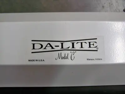 DA-LITE Model C Projection / Movie Screen with Faded Mark on Screen