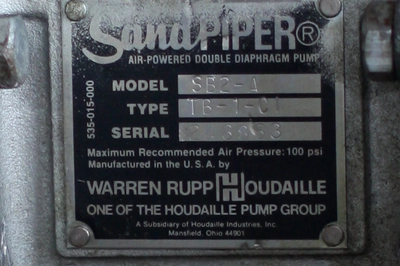 USED SANDPIPER SB2-A TYPE TB-1-C