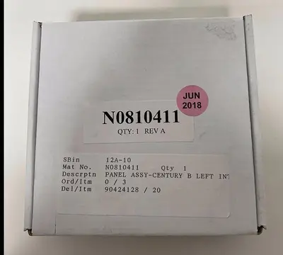 NEW PERKIN ELMER N0810411 PANEL ASSY CENTURY B LEFT INTERFACE N0810411 PANEL ASSY CENTURY B LEFT INTERFACE