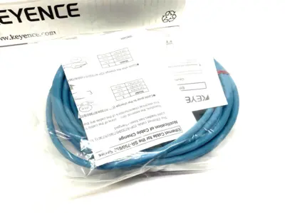 USED KEYENCE ETHERNET CONNECTION CABLE NFPA79 COMPATIBLE, 10 M