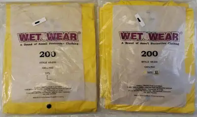 Wet Wear 200 | A Brand of Ansell Protective Clothing (1) Size Large (1) Extra Large (View Photos)