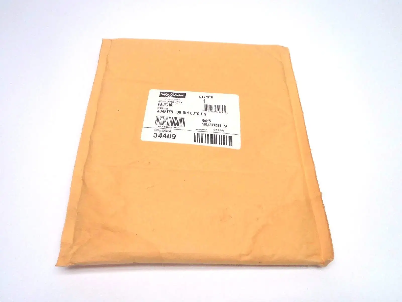 USED HOFFMAN DIN CUTOUT ADAPTER 34409