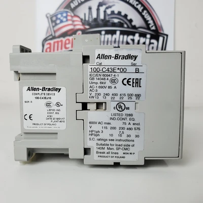 Used Allen-Bradley 100-C43E*00 PLC Contactors California US | American Industrial Supply Co. #1376939