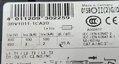 USED Siemens Siemens 3RV1011-1CA20