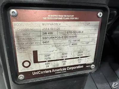 USED 2015 UNICARRIERS PF80YLP