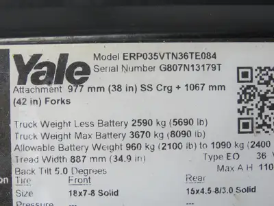 Sevcon 622/11119 Power Converter 36/88VDC To 12VDC Off Yale ERP035VTN36TE084