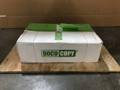 DOCUCOPY 8.5″ X 11″ White Index Card Stock ; Punch Out Letter -NIB of 1000