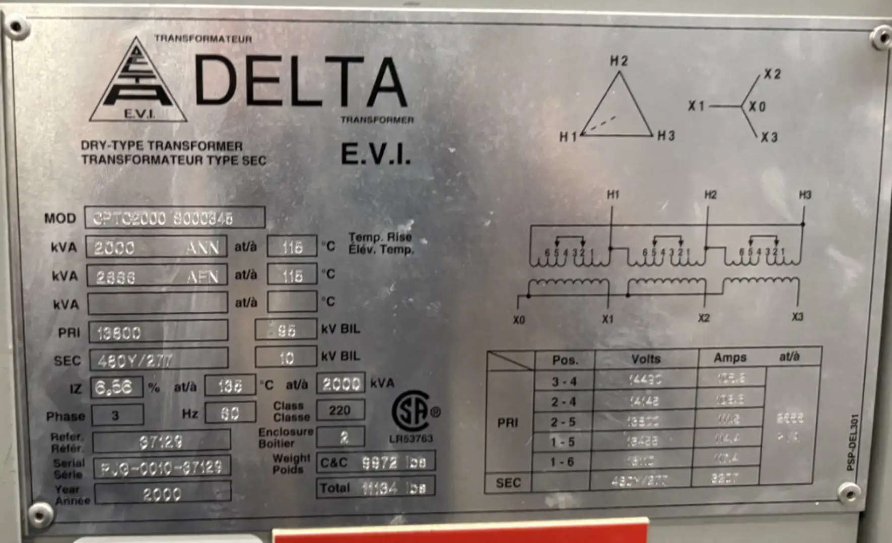 USED 2000 DELTA CPTC2000