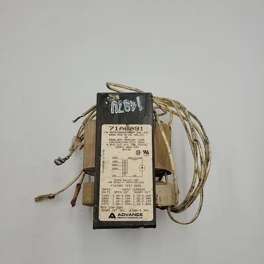 Used ADVANCE TRANSFORMER ADVANCE TRANSFORMER CW AUTOTRANSFORMER BALLAST 71A6091 / 400W M59 Transformers | ND Industrial Surplus #1225461