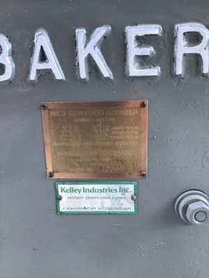 Baker Mdl. 3 Profile Grinder
