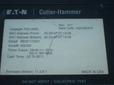 USED EATON CUTLERHAMMER PXDMMG