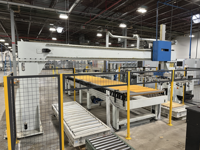 Weeke Models Optimat BST503 and BST507 CNC Through Feed Boring Line