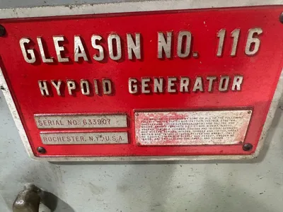 GLEASON 116 BEVEL GEAR GENERATORS SPIRAL | Piselli Enterprises (11)