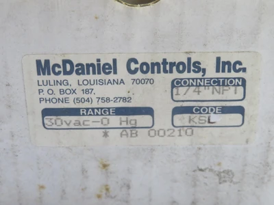 New | in-Stock MCDANIEL CONTROLS _UNKNOWN_ Electrical Controls Texas US | OCO Industrial #1681149