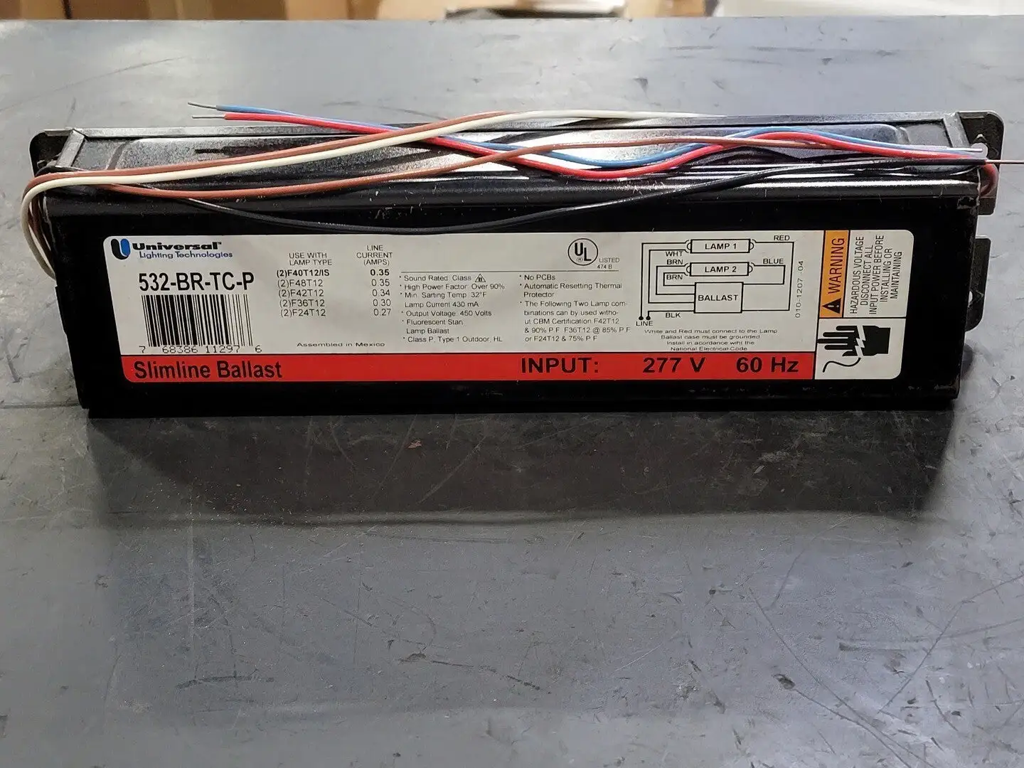 NEW UNIVERSAL LIGHTING 532-BR-TC-P