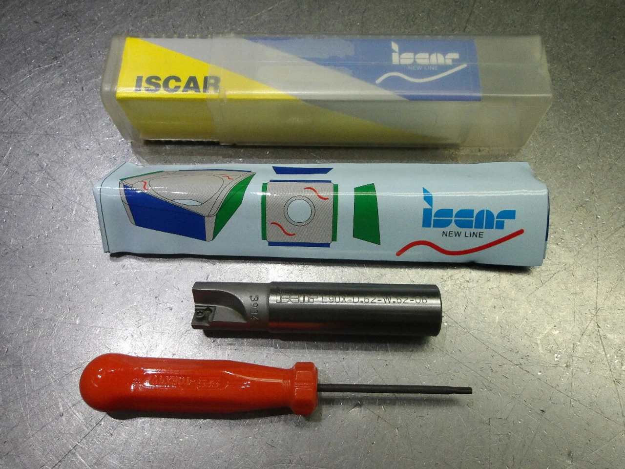 Iscar 5/8" 2 Flute Indexable Endmill 5/8" Shank E90X-D.62-W.62-06 (LOC2341)