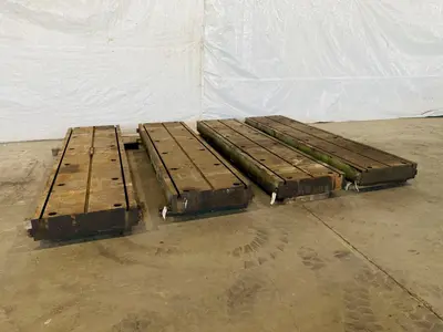 62" X 262" X 8" T SLOTTED FLOOR PLATES. STOCK # 0317522
