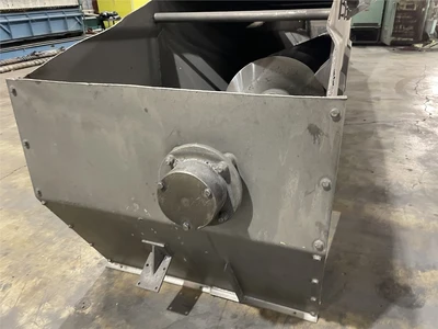24" Diameter x 20'6" L Wolfking Stainless Incline Screw Conveyor