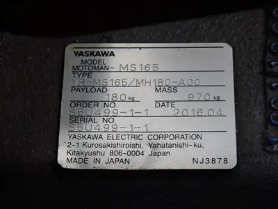 USED 2016 YASKAWA ELECTRIC / MOTOMAN YRMS165/MH180A00