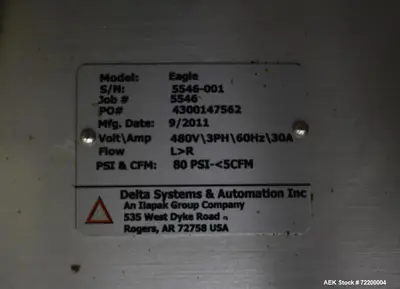 Used ILAPAK EAGLE Flow Wrappers Illinois US | Aaron Equipment #86887