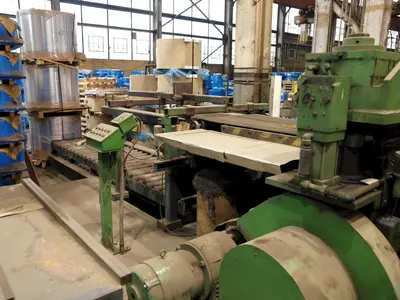 25,000 LB x 36" WIDE x .040" GAUGE PAXSON/LITTELL CUT-TO-LENGTH LINE. STOCK #0741022.