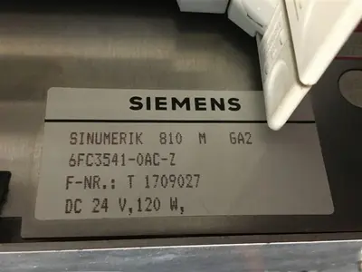 USED SIEMENS SINUMERIK 810 M 6FC3541-0AC-Z