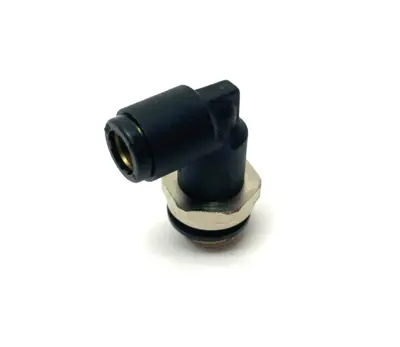USED PARKER PNEUMATIC SWIVEL ELBOW PUSH-IN FITTING 3/8" BSPP 8MM OD