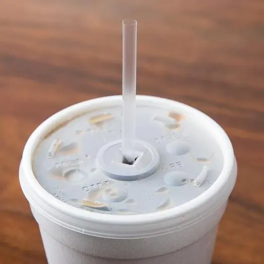 7 3/4" Wrapped Clear Jumbo Straw - 12,000 / Case