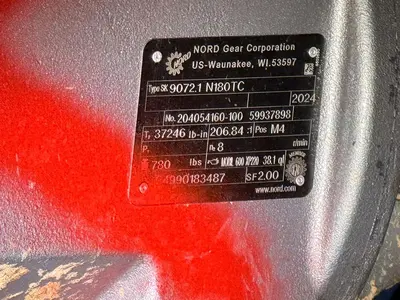 RAGGER WITH NORD GEAR SK9072.1-N180TC (UNIT OFF 20' PULPER)