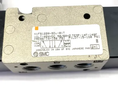 Used SMC Double Solenoid Valve 5-Port 24VDC Solenoid Valves Michigan US | Maverick Industrial Sales #1395081