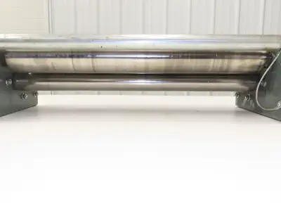Hytrol 30" Slider Bed Belt Conveyor Tail Pulley Assembly 3.25" Pulley