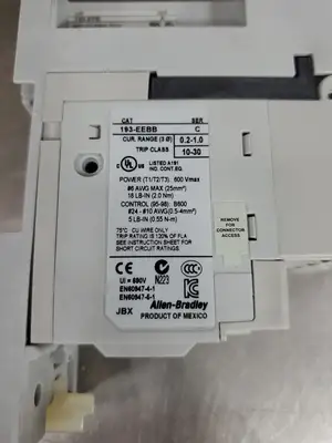 USED Allen-Bradley 193-1EEBB Ser C Overload Relay w/193-EPB Terminal