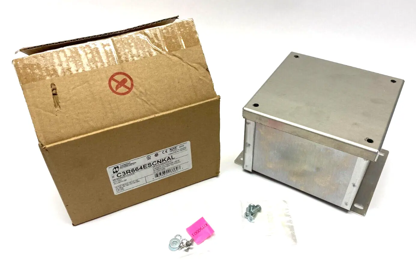 USED HAMMOND ALUMINUM ENCLOSURE JUNCTION BOX