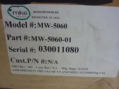 NEW MKS INSTRUMENTS MW-5060