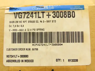 Johnson Controls 1PVG7241LT+3008B0 Control Valve Diaphragm 3/4NPT 250psi