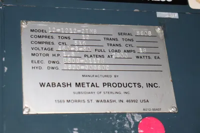 USED WABASH 12-1212-2TMB