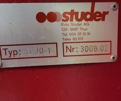 STUDER S30-1 GRINDERS, CYLINDRICAL - ANGLE HEAD CNC | GCH Machinery (2)