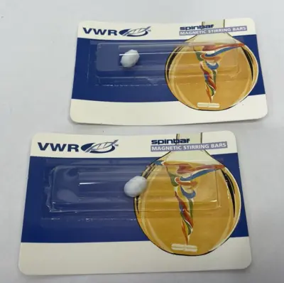 New | in-Stock VWR Spinbar® Magnetic Stir Bars 1/2" x 5/16" LOT OF 2 Stirrers Michigan US | Maverick Industrial Sales #1502397