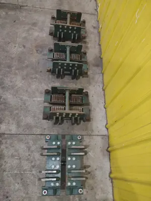(4) 4 TON HILLMAN MODEL #B1-4  ROLLER TYPE MACHINERY MOVING SKATES: STOCK #22989