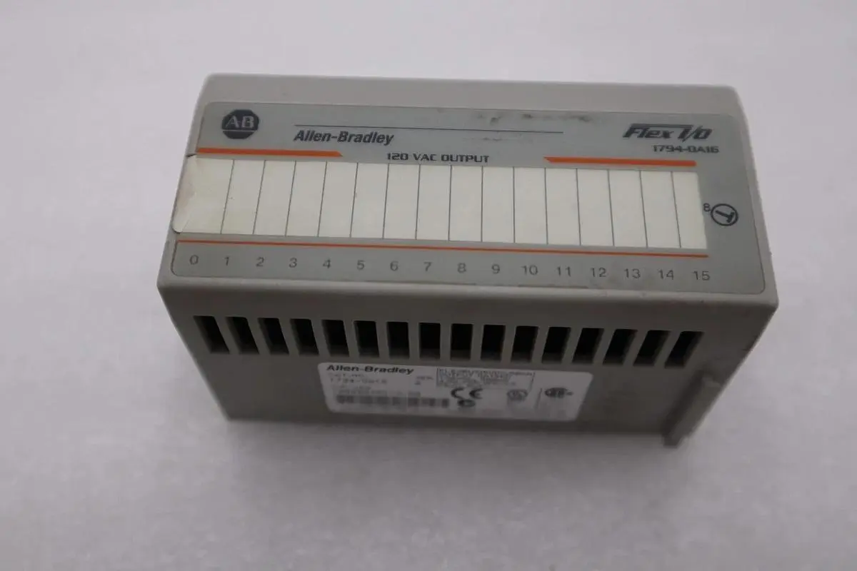 AB Allen-Bradley 1794-0A16 120Vac Output Module Flex I/O 16 Point STOCK H1227A