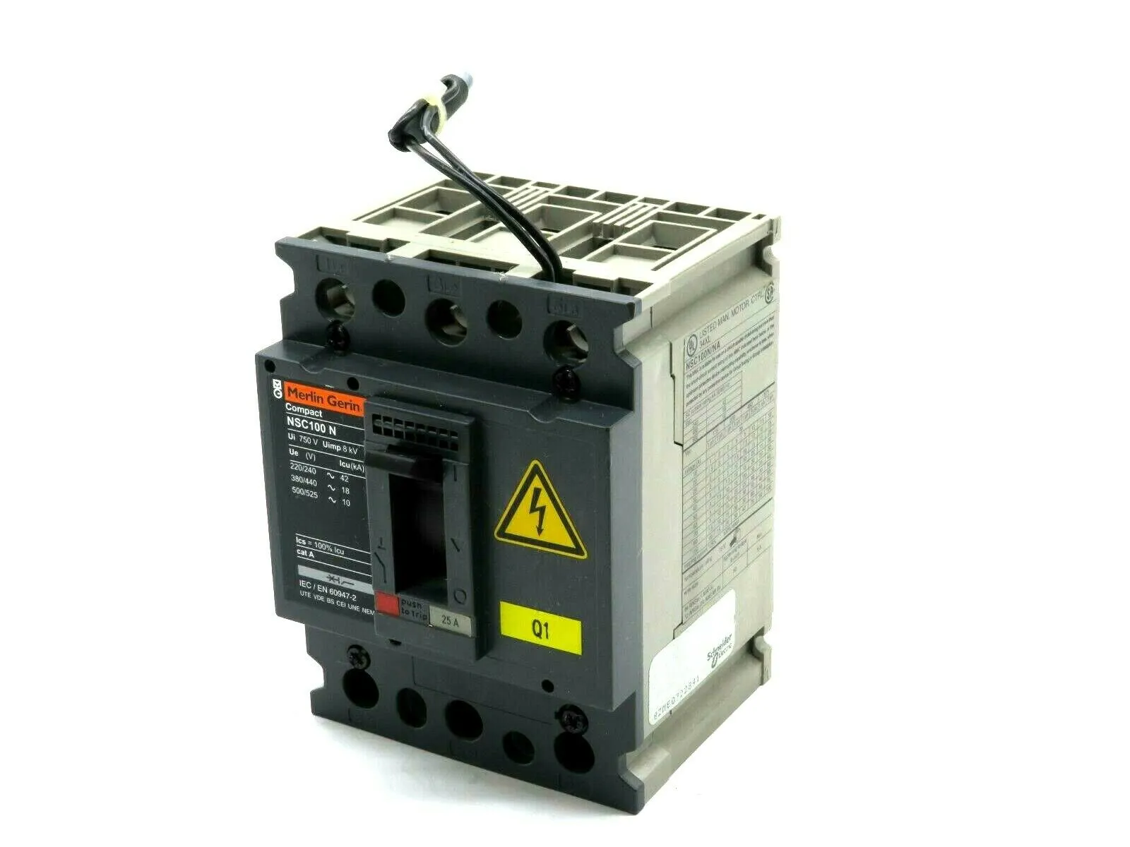 USED MERLIN GERIN NSC100N CIRCUIT BREAKER NSC100N/NA