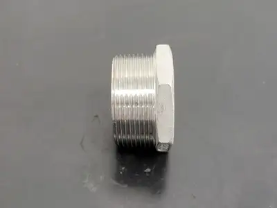 1-1/2" x 3/4" 316 Stainless Steel Hex Head Reducing Bushing