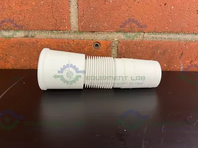 USED CHEMGLASS JOINT SIZE 45/50 LENGTH: MIN. 150 (MM), MAX. 165(MM), BELLOWS ADAPTER