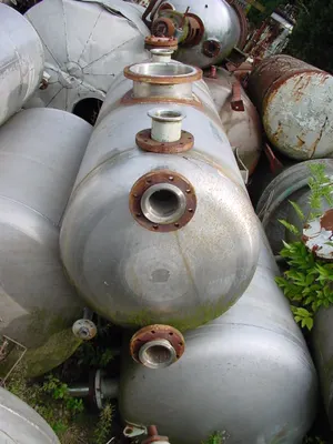 1000 L S/S Horizontal Pressure Vessel