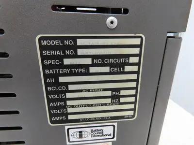 Xtreme Power HF Forklift Battery Charger 36-1A2B-E3 36V 250A 480V 3Ph