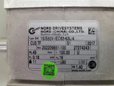New | in-Stock 2017 NORD TYPE SK 1SIS50V-IEC63-63L/4CUSTF Gearboxes British Columbia CA | Lenmark #268412
