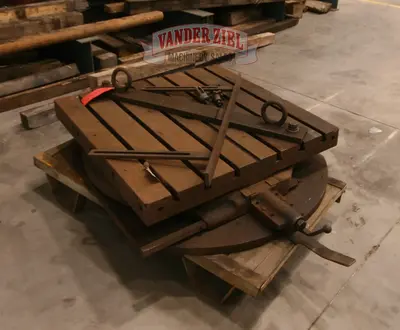 56" x 36" Rotary Table, 6 T-Slots